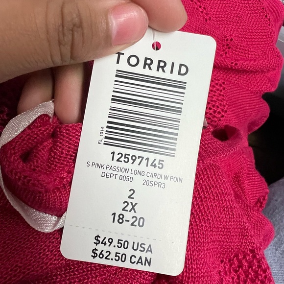 Pointelle Cardigan Open Front Sweater - Picture 5 of 6